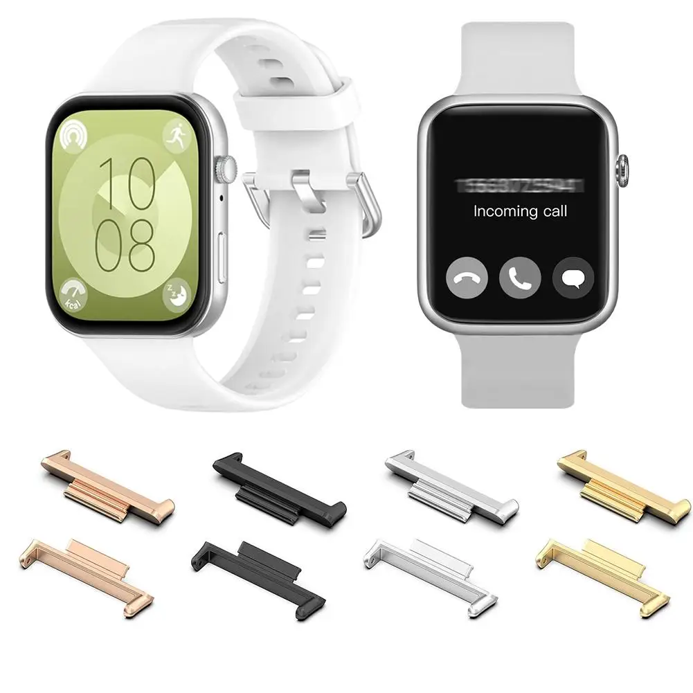 NEW 1Pair Adapter For HUAWEI Watch Fit 3 Watchband Strap Connector Bracelet Stainless Steel Fit3 20mm Band Accessories A2L0