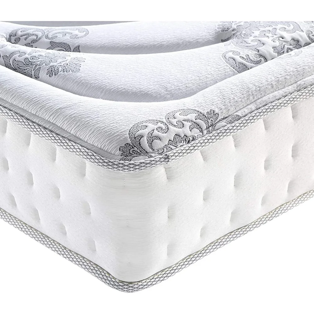 Decker Memory Foam e Colchão Innerspring, Marcas Clássicas, Cama em caixa Híbrida, 10"