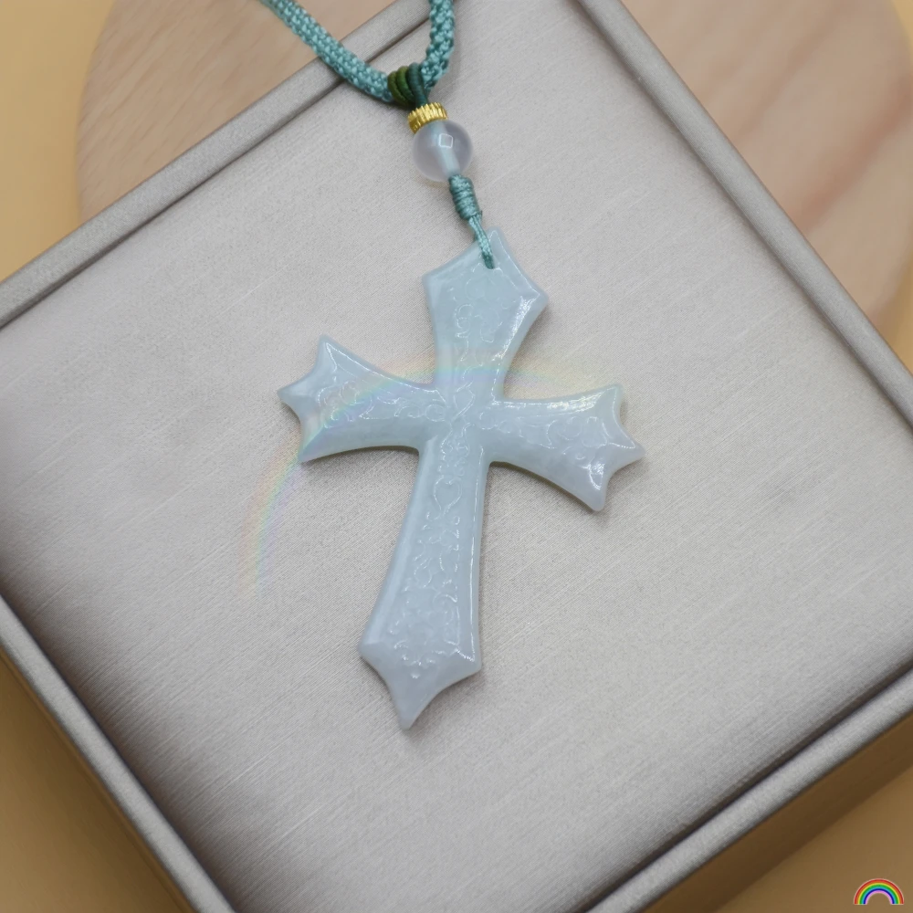 Rwbuy-Pendentif croix de diversification de qualité A, naturel, collant simple, design de marque