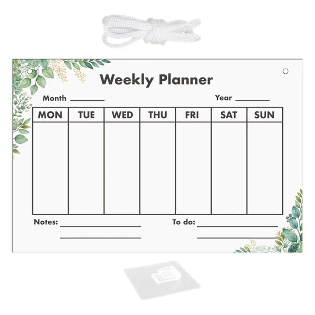 مجموعة واحدة من لوحة الرسائل المصنوعة من الأكريليك تتضمن سطح الكتابة للمكتب المنزلي ولوحة مذكرة معلقة ولوحات مكتوبة بخط اليد