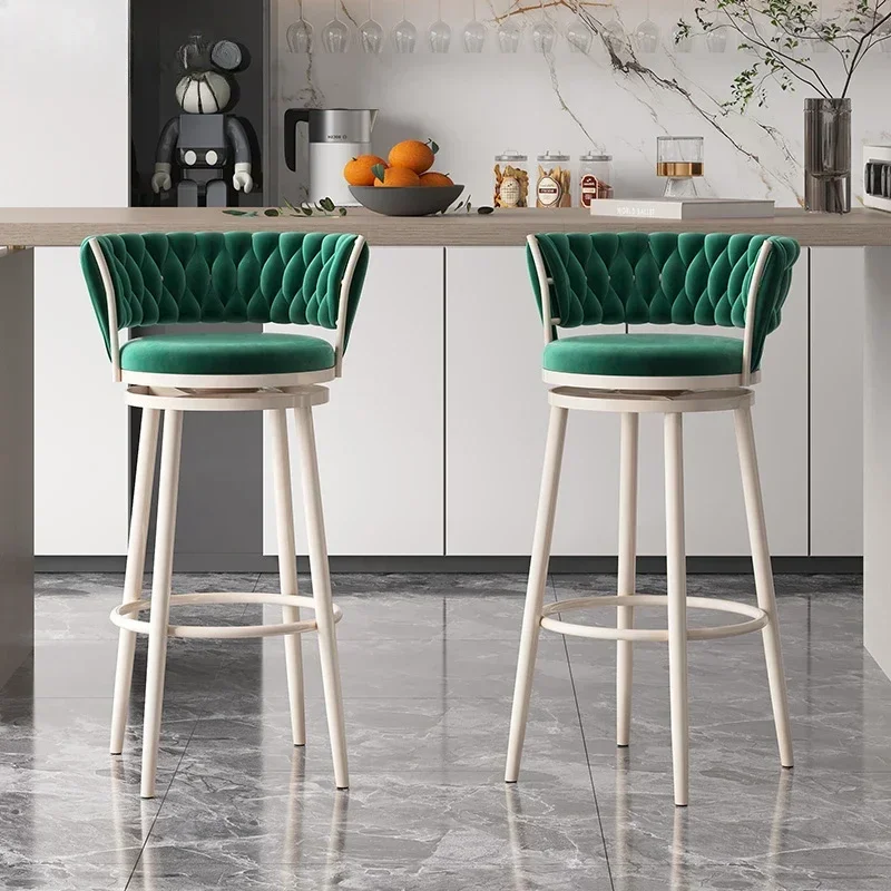 Cheap Counter Kitchen Stools Designer Chair Luxury Chairs Breakfast Design Nordic Home Bar High Manicure Tabouret Barber Shop