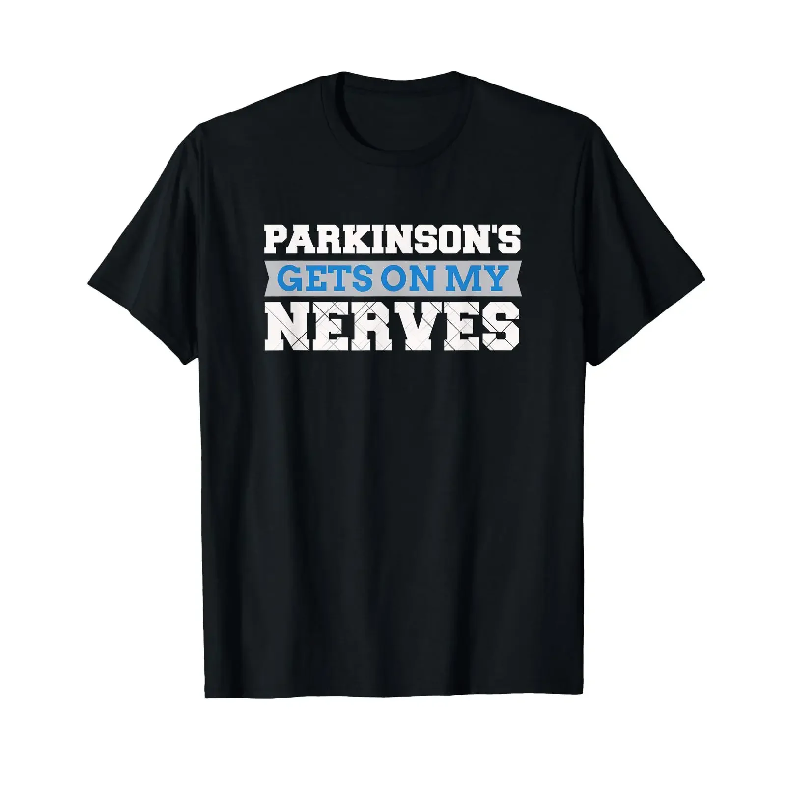Parkinson's Gets On My Nerves T Shirt Awareness  vintage Washed homme designer clothes Slightly Casual streetwear Breathable