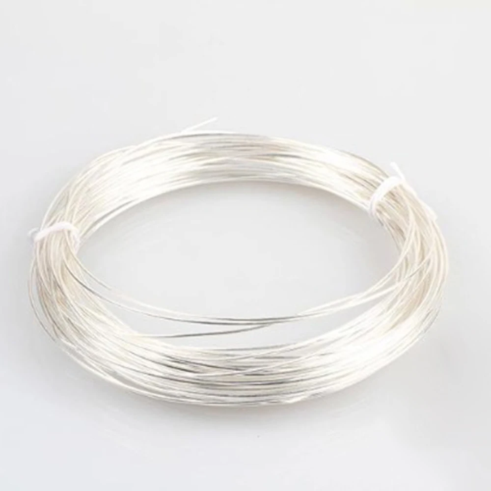 4N 0.3MM Diameter Pure silver wire 100% Pure Silver Signal Wire Cable Dia 0.3mm For DIY Bare wire