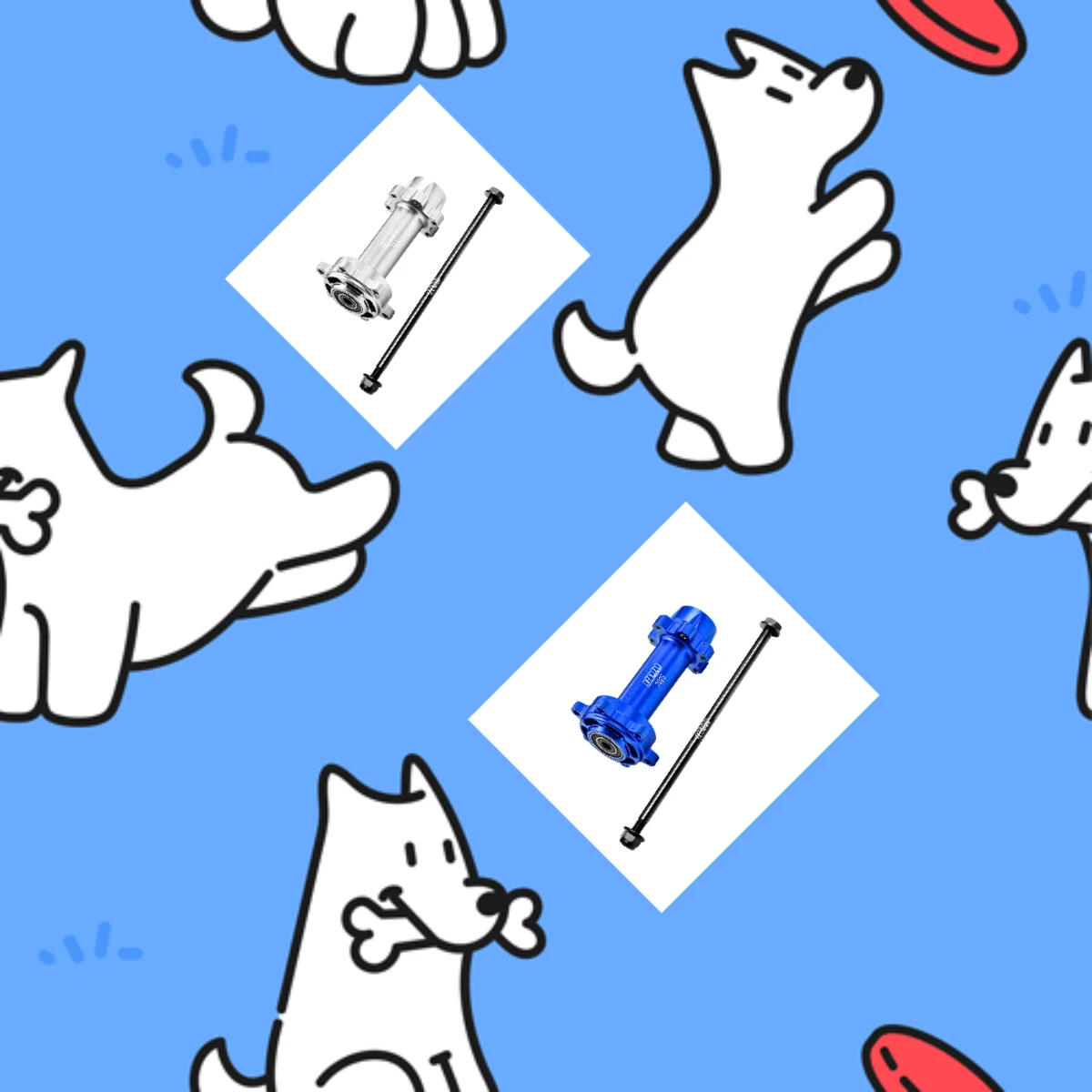 

GPM LOSI 1/4 Promoto MX LOS06002 SM LOS-2272，LOS-2310 For Alloy 7075 Rear Wheel Hub Hex Larger Inner Bearings