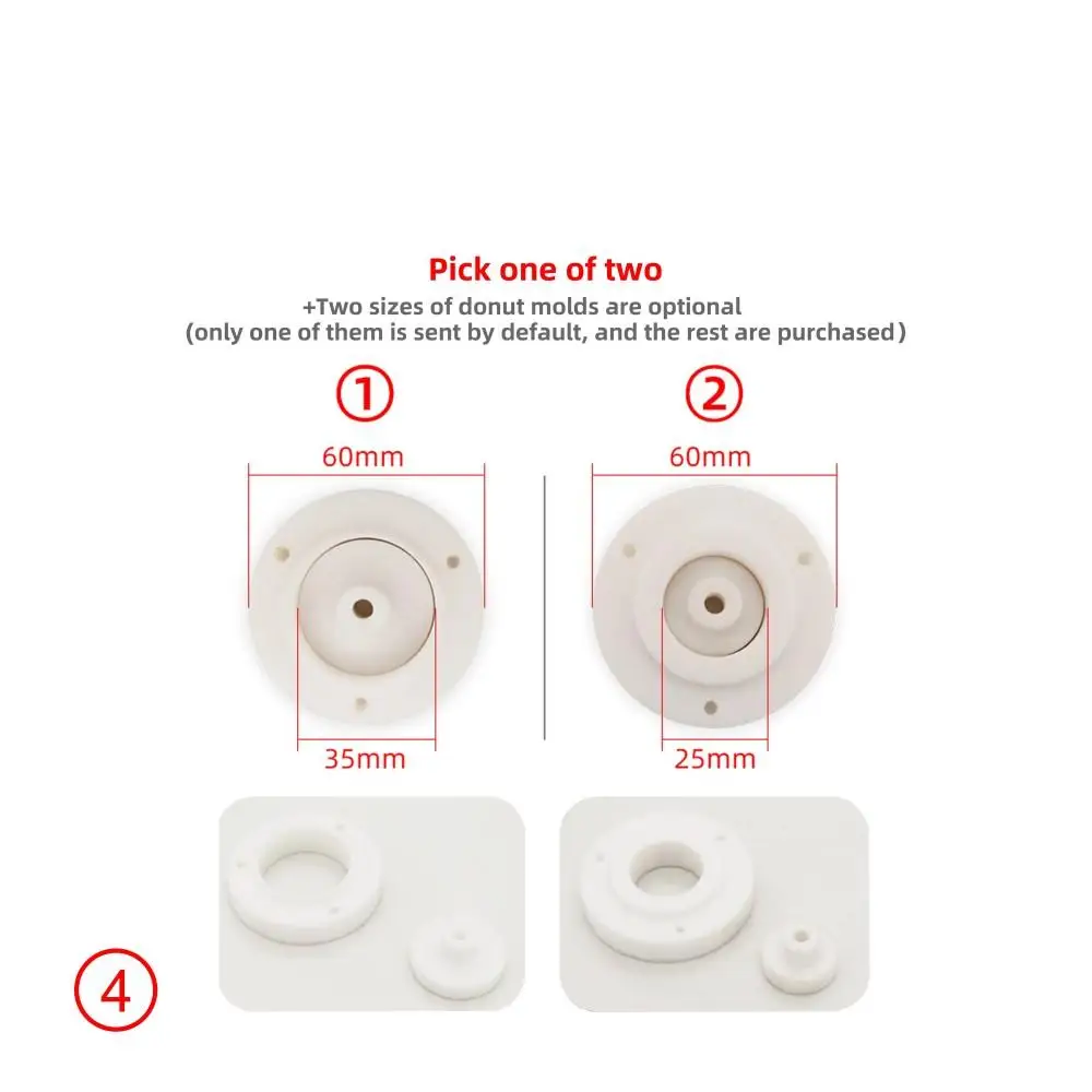 Mini friggitrice per ciambelle elettrica commerciale automatica a 4 file per panetteria e ristorante, pronti per farina e latte
