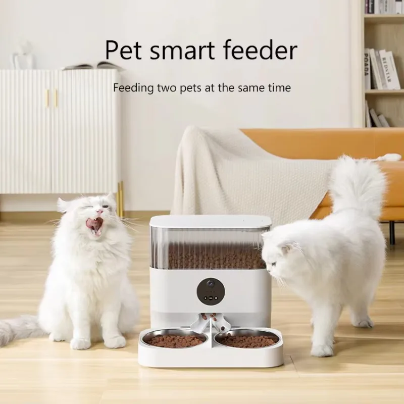 Intelligent 5L Large Capacity Cat Dog Food Dispenser Timing Quantitative Pet Feeder Upgraded Consumer Pet Bowls Feeders
