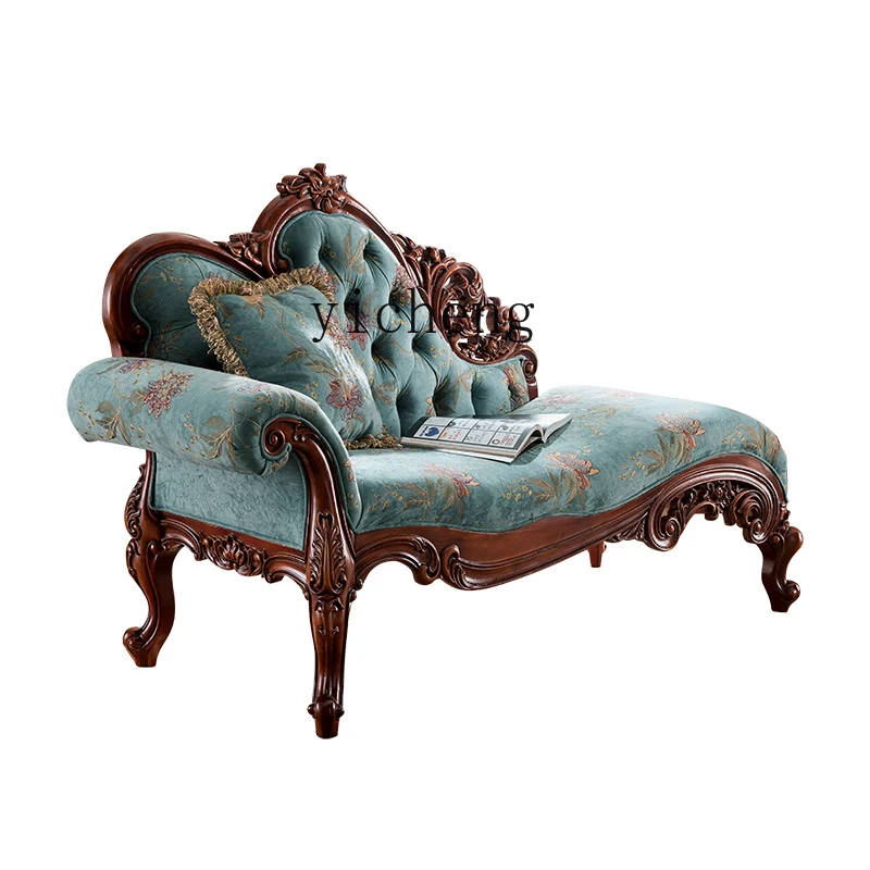 

TQH chaise longue fabric chaise longue beauty couch bedroom lazy chair living room leisure chaise longue