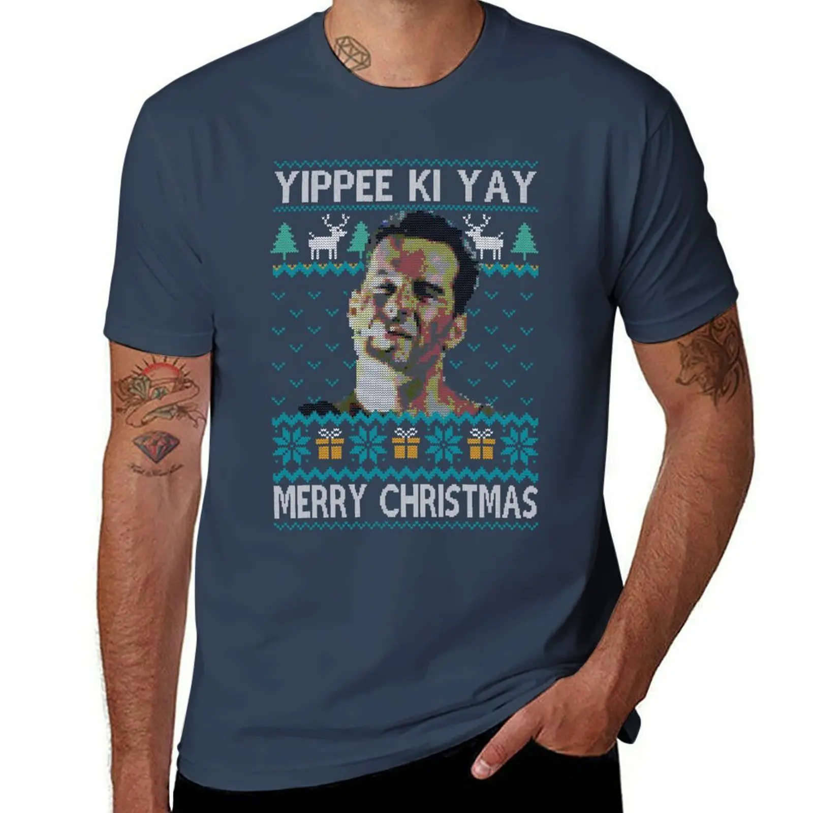 

YIIPPEE KI CHRISTMAS T-Shirt anime quick-drying graphic t shirt vintage t shirt for men