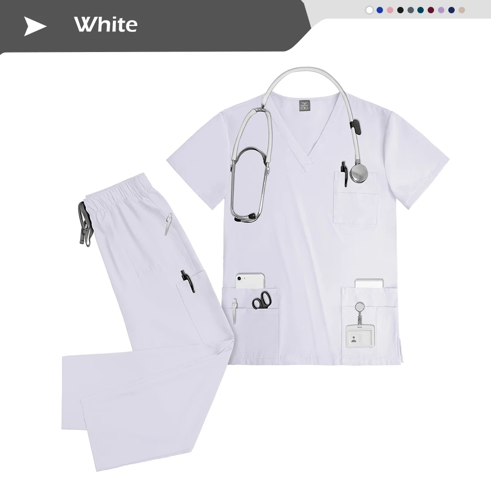 Peeling-Sets, Krankenpflege-Uniformen, medizinisches Krankenhaus, Ärzte, Krankenschwestern für Frauen und Männer, klinisches Sanitär-Outfit, Anzug, Schönheitssalon, SPA-Uniform