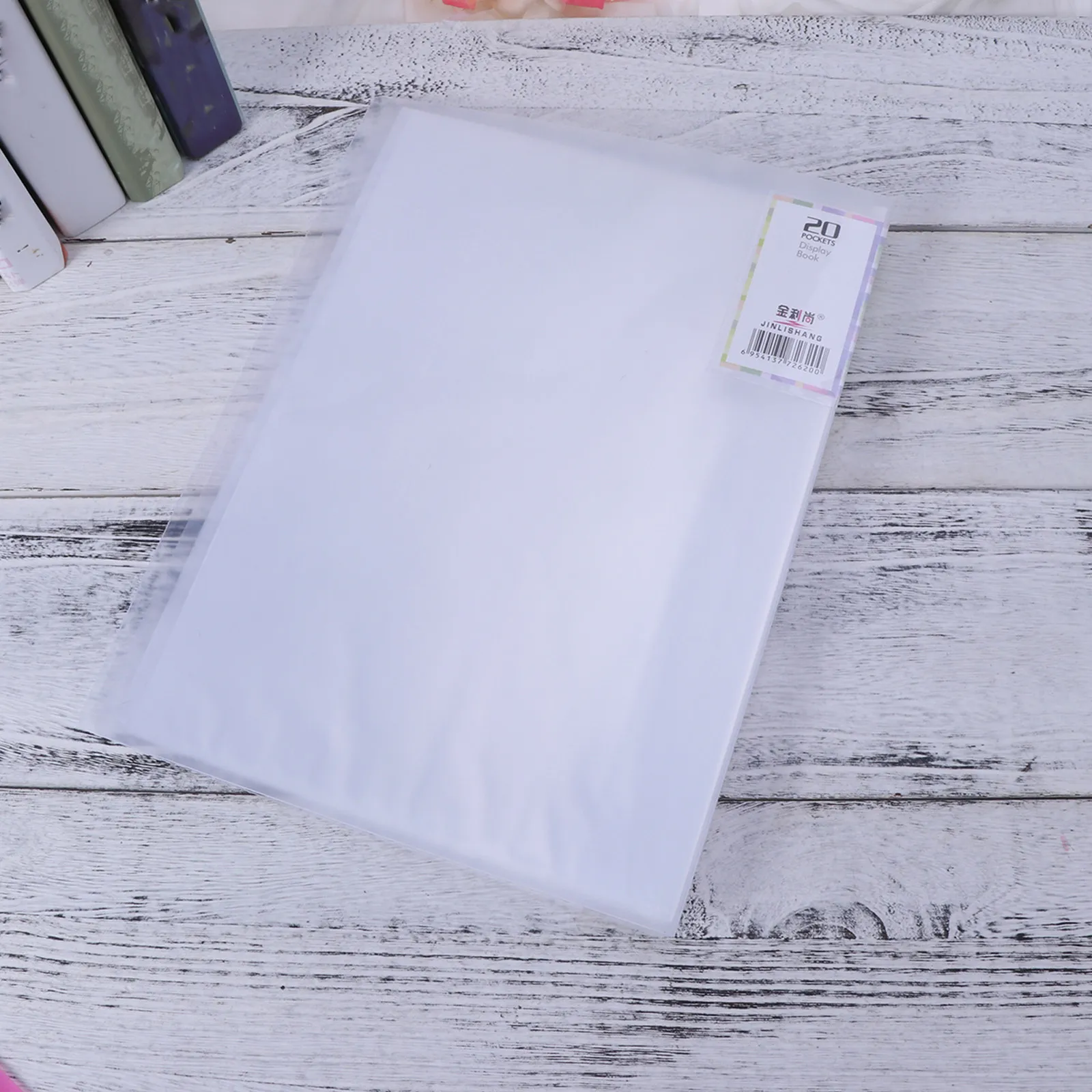 

20-Sheet A4 Sturdy Reusable Plastic Folder for Schoolwork Office Tasks Homework Teaching Projects Filing Archiving Desk