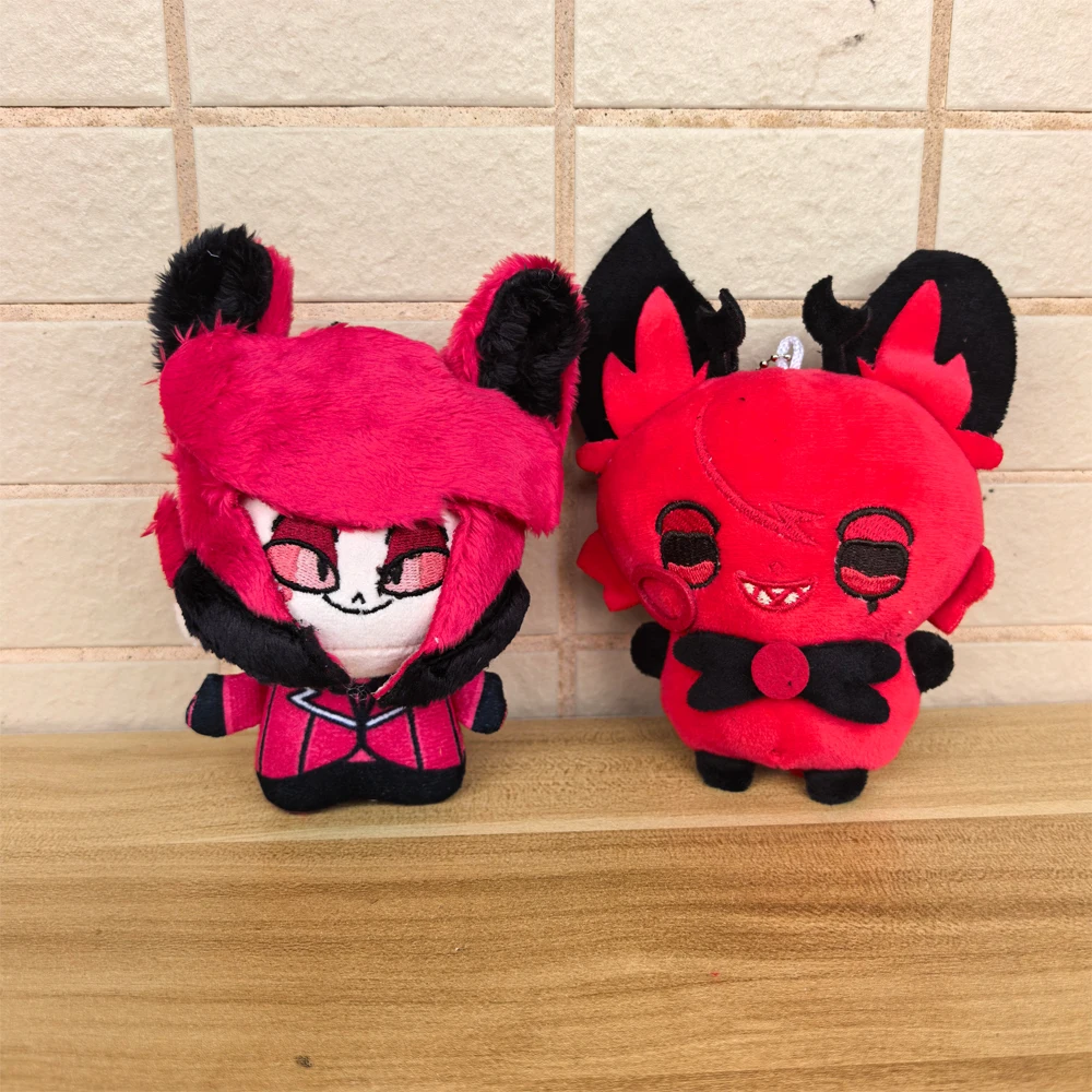 Different Styles 12cm With Cute Ears Animation Hotel Hazbin Alastor Plush Toys Keychain Anime Bag Pendant Plushie Doll Decor