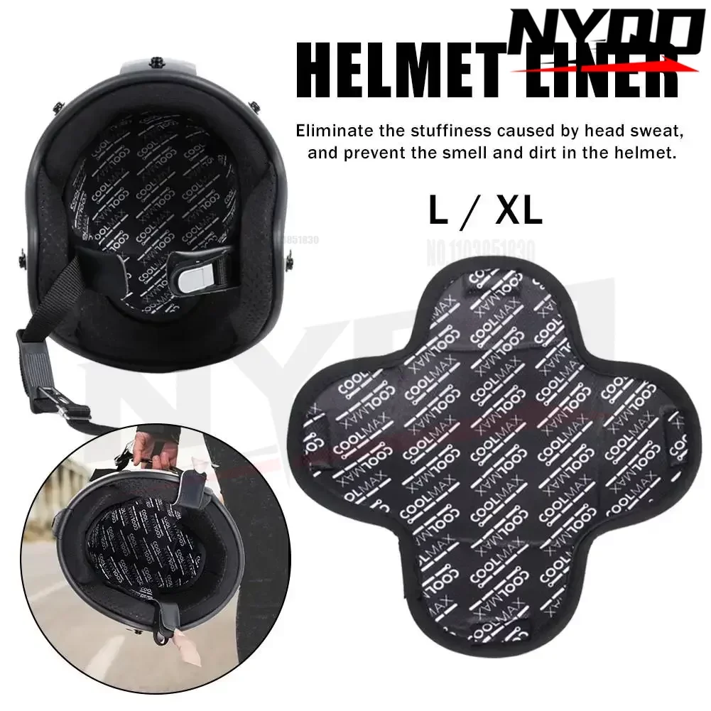 Motorcycle Helmet Insert Liner Cap Cushion Pad Quick-drying Breathable Sweat Wicking Helmet Insulation Lining Moto Capacet