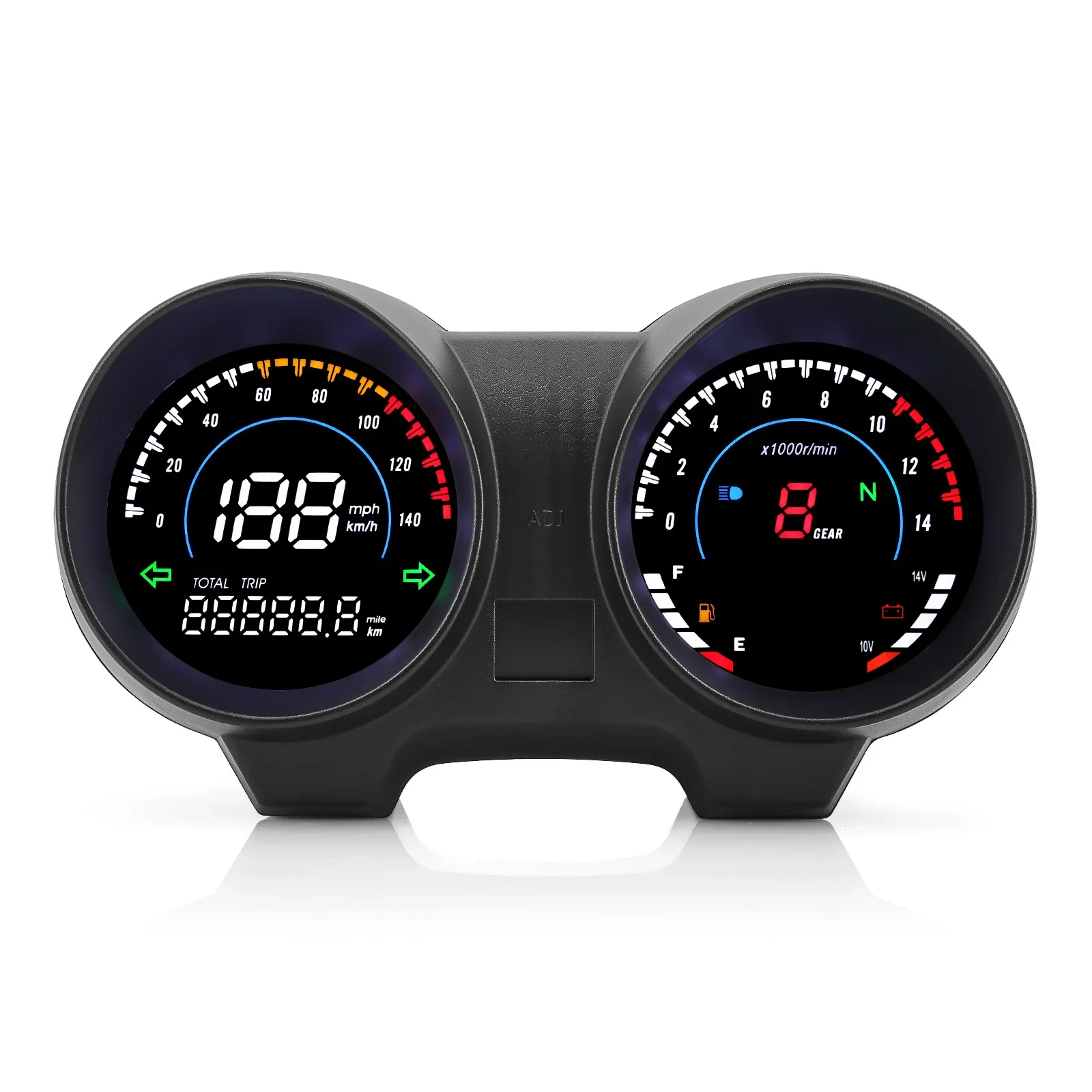 Digital Motorcycle Instrument Dashboard For Brazil TITAN 150 Honda CG150 Fan150 2010 2012 14000RPM Tachometer 140KMH Speedometer