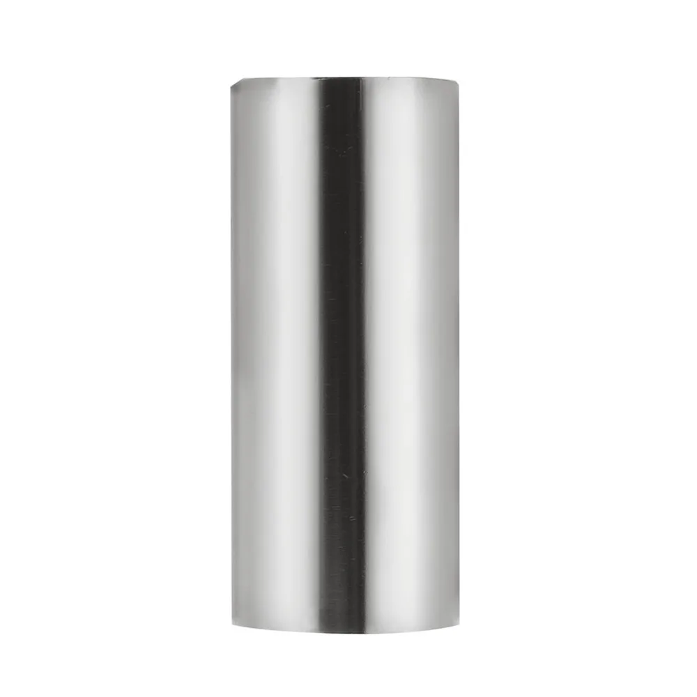 

​2Pcs ​ ​Stainless Steel & Glass ​Guitar Slide​ ​6cm Length​ Finger Slider​ ​Stainless Steel Slide​ ​Tune Stick​ ​Tone Bar Set​