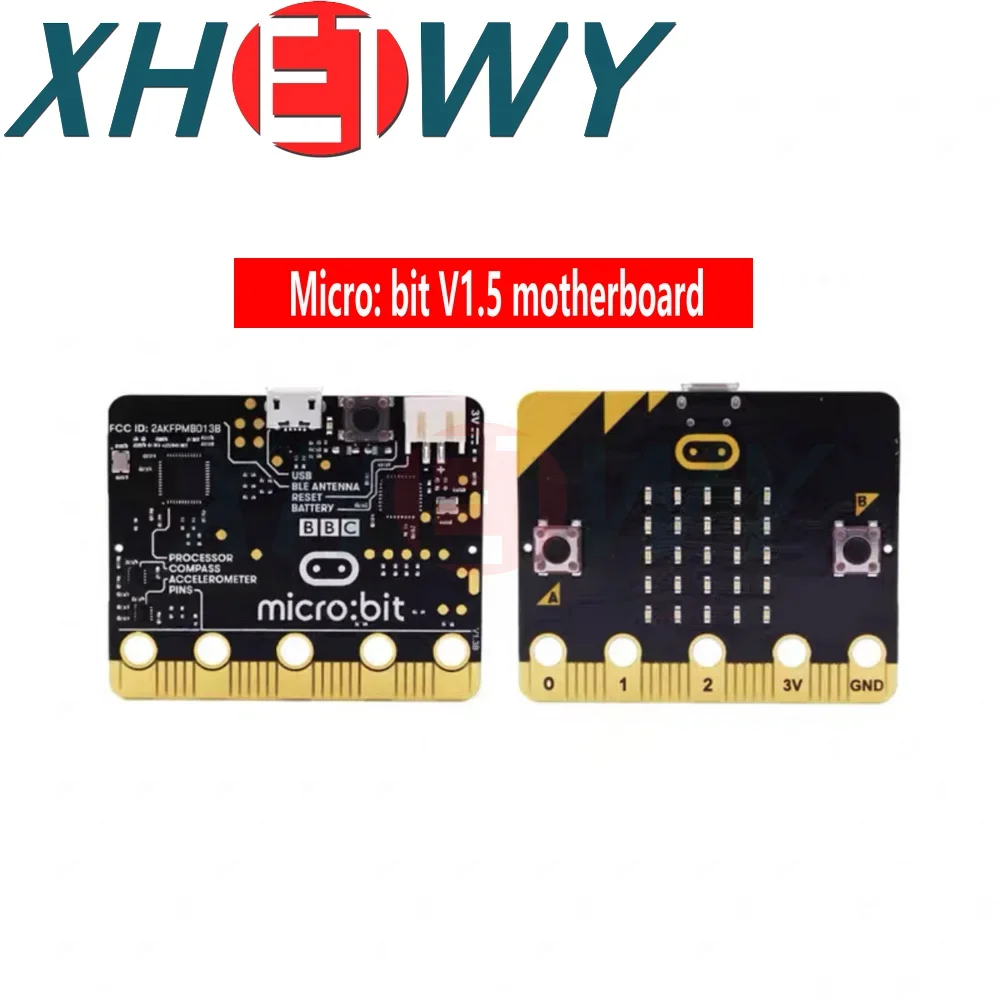 BBC 마이크로 비트 V2 V1.5 마더보드 개발 보드, 파이썬 프로그래밍 커넥터 보호 케이스, NRF51822