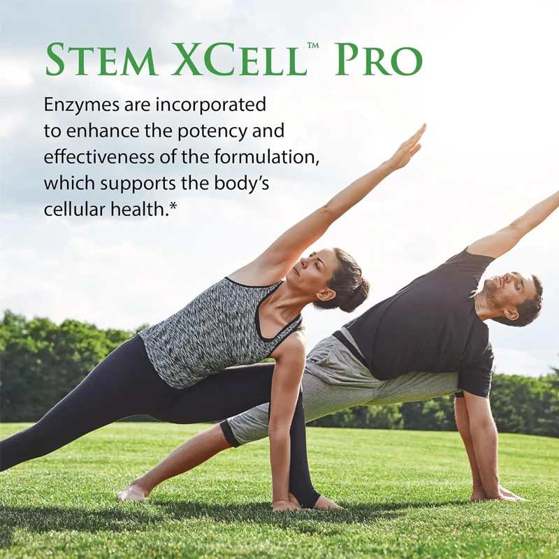 Stem Xcell Pro، دعم مضاد للأكسدة الخلوية والمناعية، مكمل الخلايا الجذعية، 60 حبة