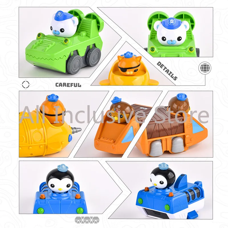 The Octonauts Octopod Ornaments Castle Shark Adventure Plsyset Barnacles Peso Kwazii Action Figure Scene Model Kids Toy Gifts