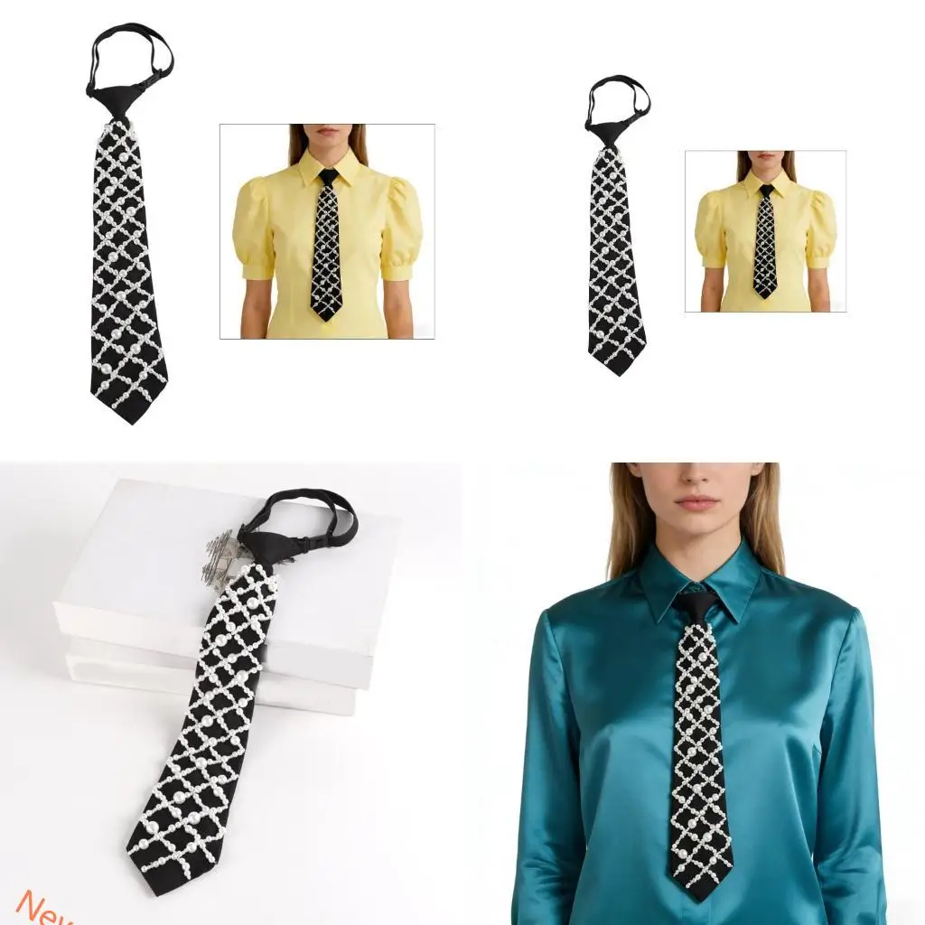 wrinkles-resistant-pre-tied-polyester-necktie-uniform-tie-low-maintenance-busy-individuals-professional-occasion-lxad