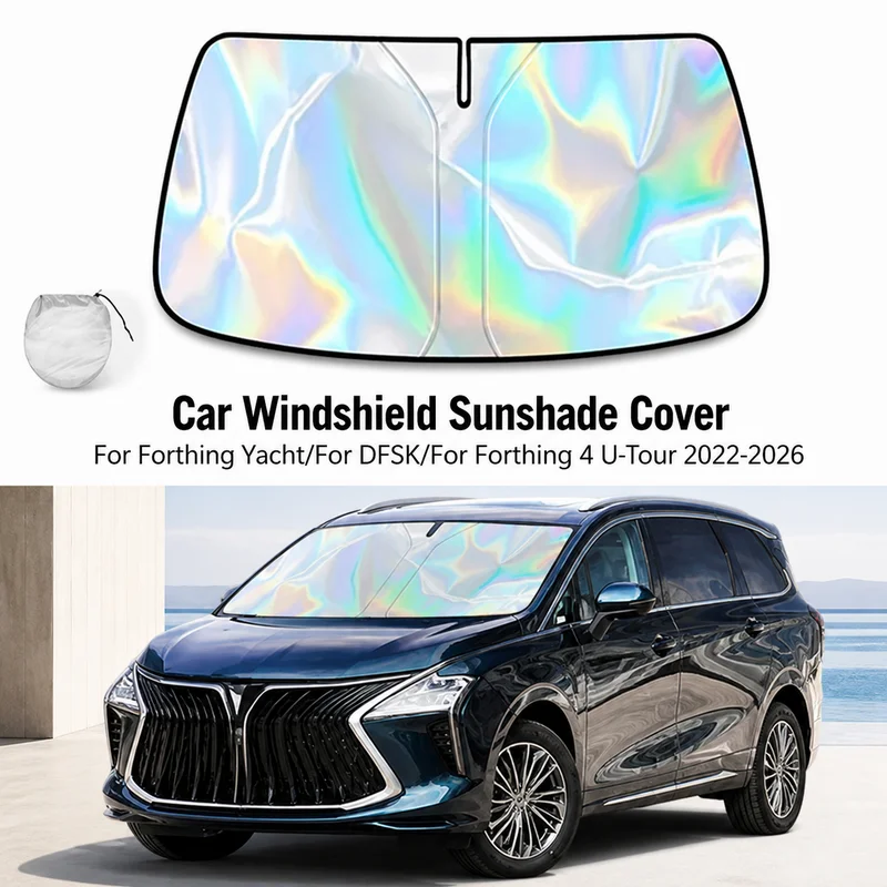 For Forthing Yacht/For DFSK/For Forthing 4 U-Tour 2022-2026 Car Windshield Sunshade Cover Front Window Visor Auto Interior UV