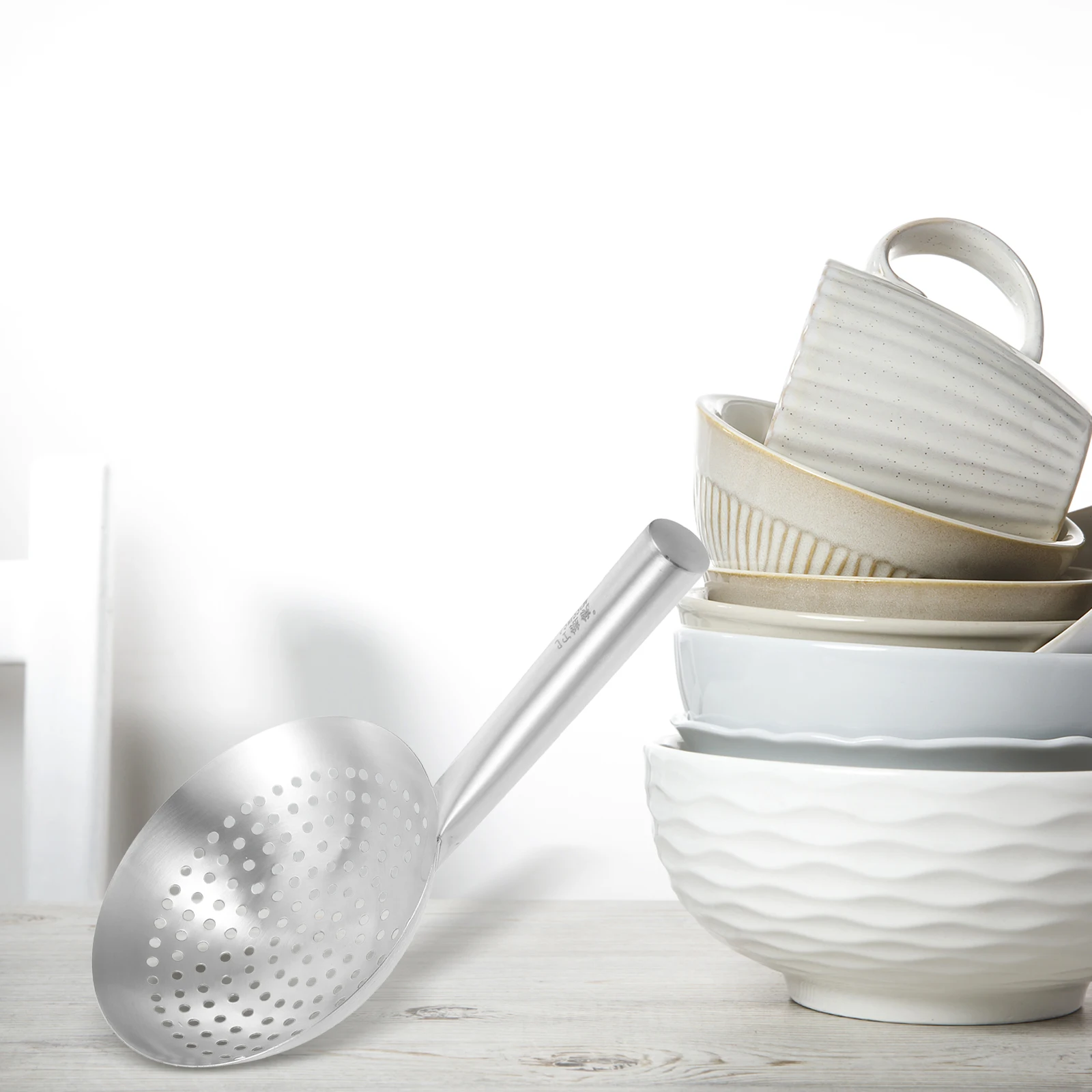 

Stainless Steel Skimmer Spoon Heavy Duty Oil Filter Colander For Hot Pot Soup Strainer Ladle Kitchen Cookware Mesh Scoop