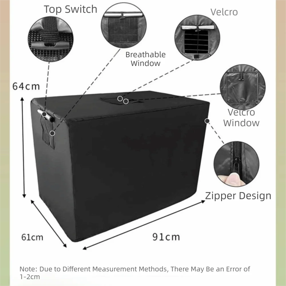 Waterproof Dog Cage Cover Thickened Warm Oxford Cloth Pet Kennel Cover Durable Machine Washable Wire Crate Sun Covers Wire Cages view 6