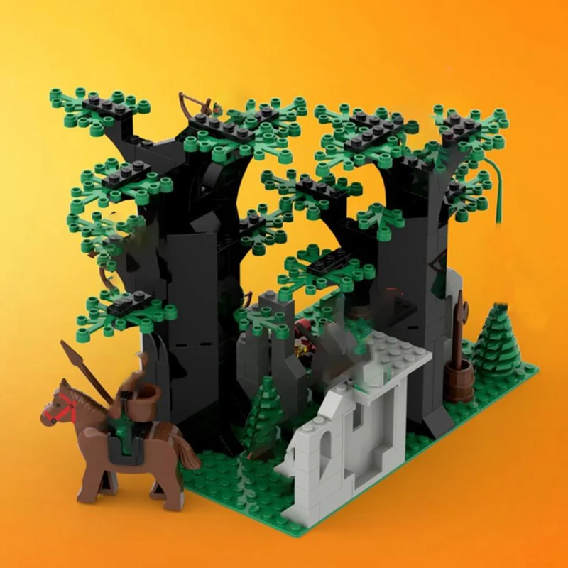 Moc قوالب بناء حارس الغابات آخر التكنولوجيا وحدات كتل الهدايا القرون الوسطى القلعة نموذج عيد الميلاد اللعب لتقوم بها بنفسك مجموعات الجمعية #2