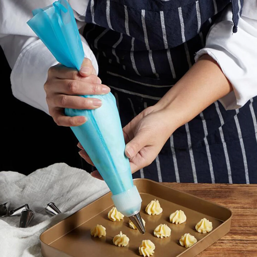 

1Set Cake Piping Bag Decorating Kit High Quality Safe Comfortable Grip for Home Bakery Cookies Cupcakes Desserts Decoration