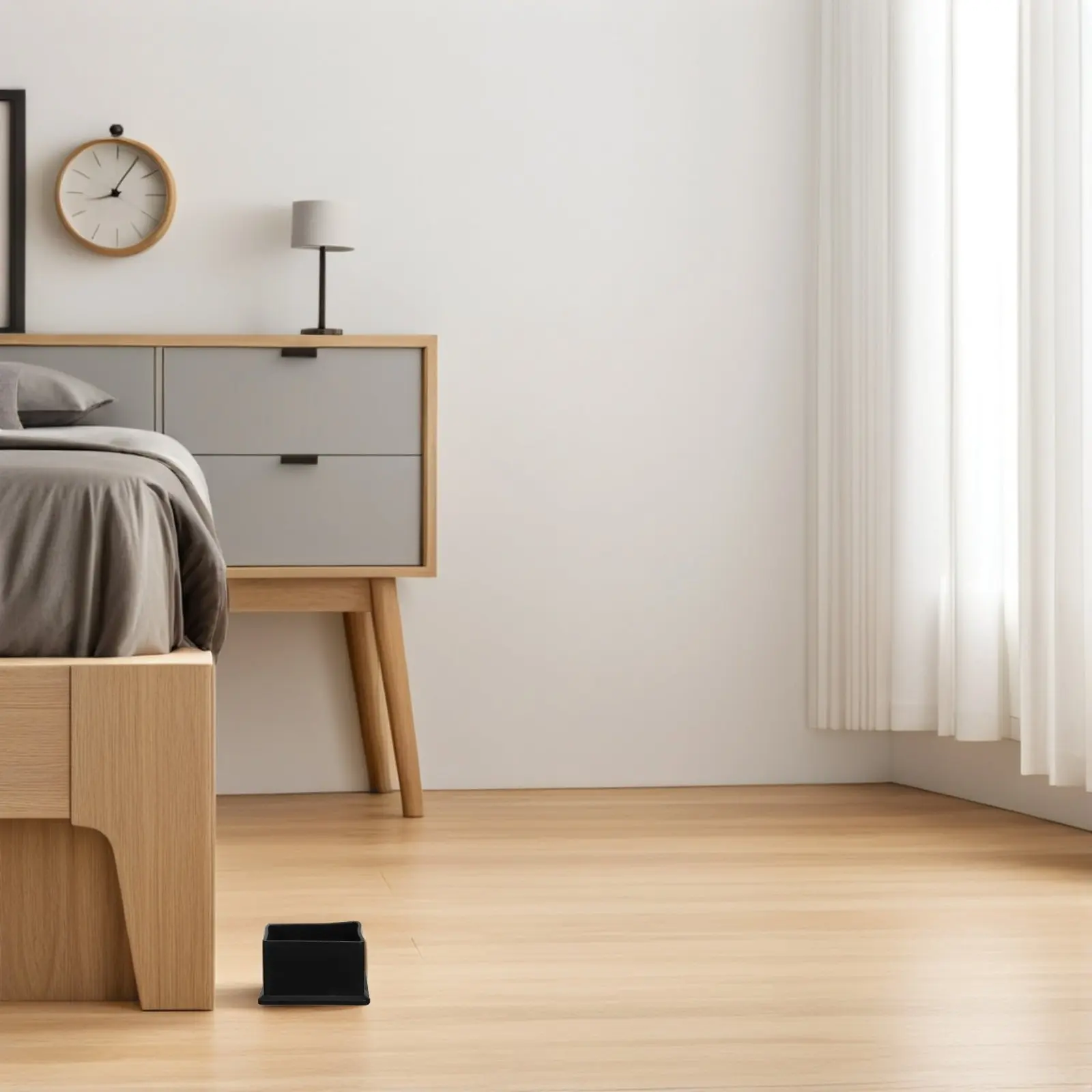 

12 шт. квадратных накладок из ПВХ для мебельных ножек, размер 5 см, нескользящие, водостойкие, для стульев, столов, диванов, защиты пола, для паркета и плитки