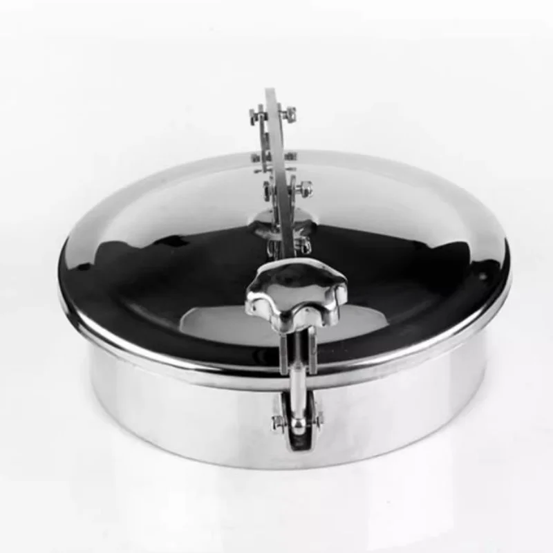 

Manhole for tank DN350/DN400mm SS304 Atmospheric Manhole Cover, Sanitary Manhole Door, Circular Handhole on Wine Barrel YAB