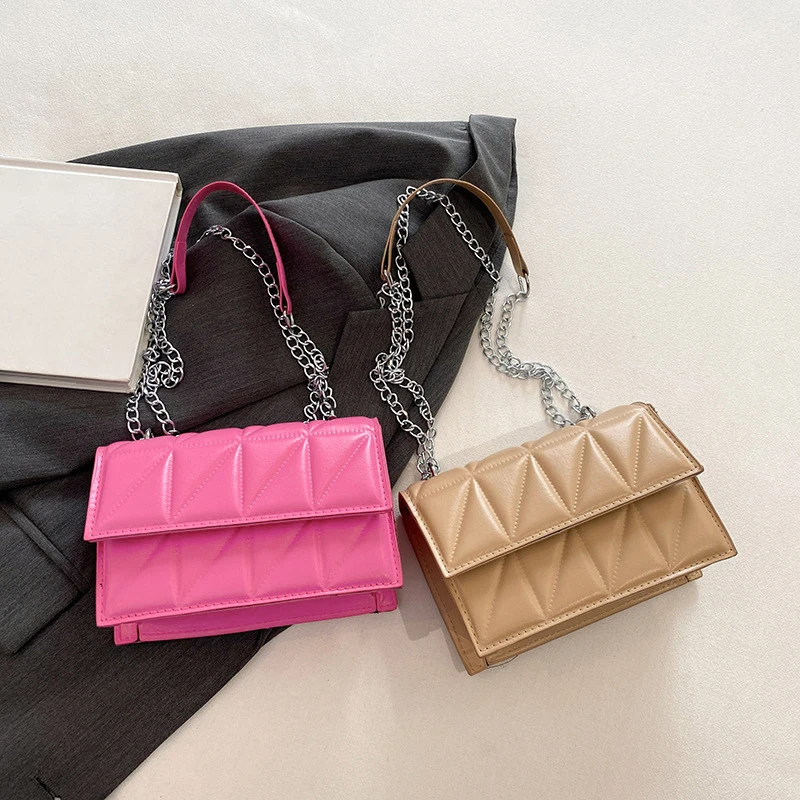 Designer Mode Frauen Umhängetasche Damen PU Leder Griff Handtaschen Kette Riemen Umhängetaschen für Frauen – Detail 25