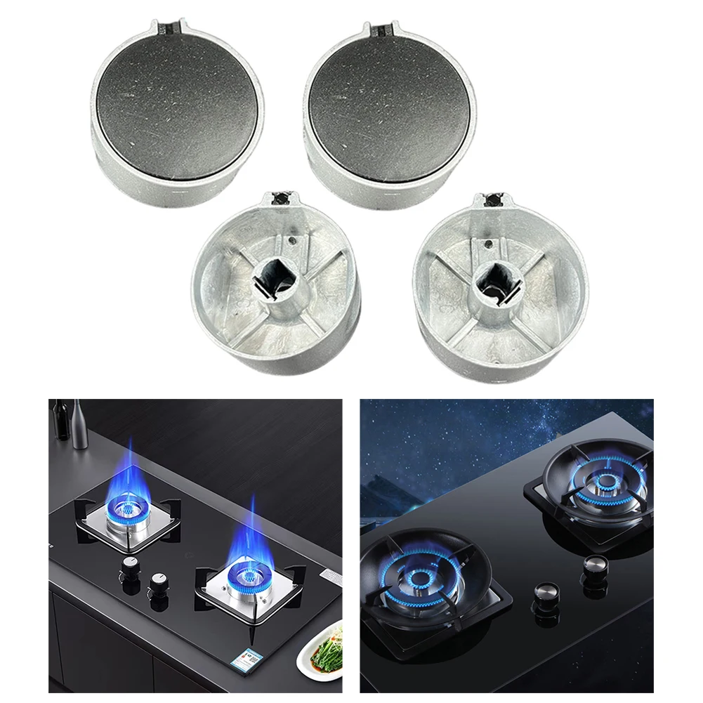 2pcs Gas Stove Ignition Button Knobs PC 8mm Stove Oven Control Switch Knob Replacement Indoor Outdoor Cookware Parts