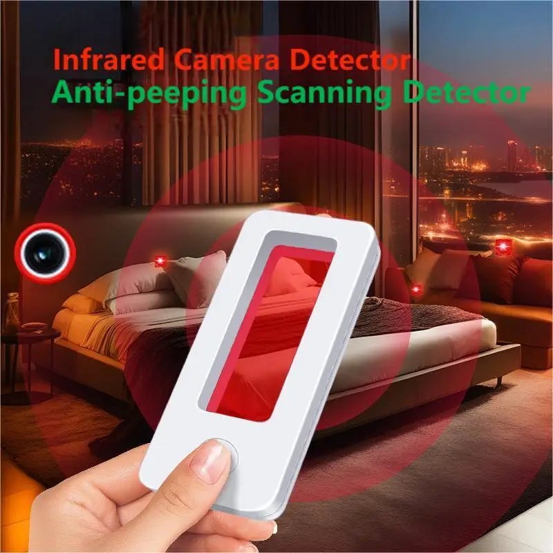 Anti-camera/anti-recording Detector Large Window 360° 3D Scanning Detection Pinhole Camera/listening-in Device for Hotel Car Etc