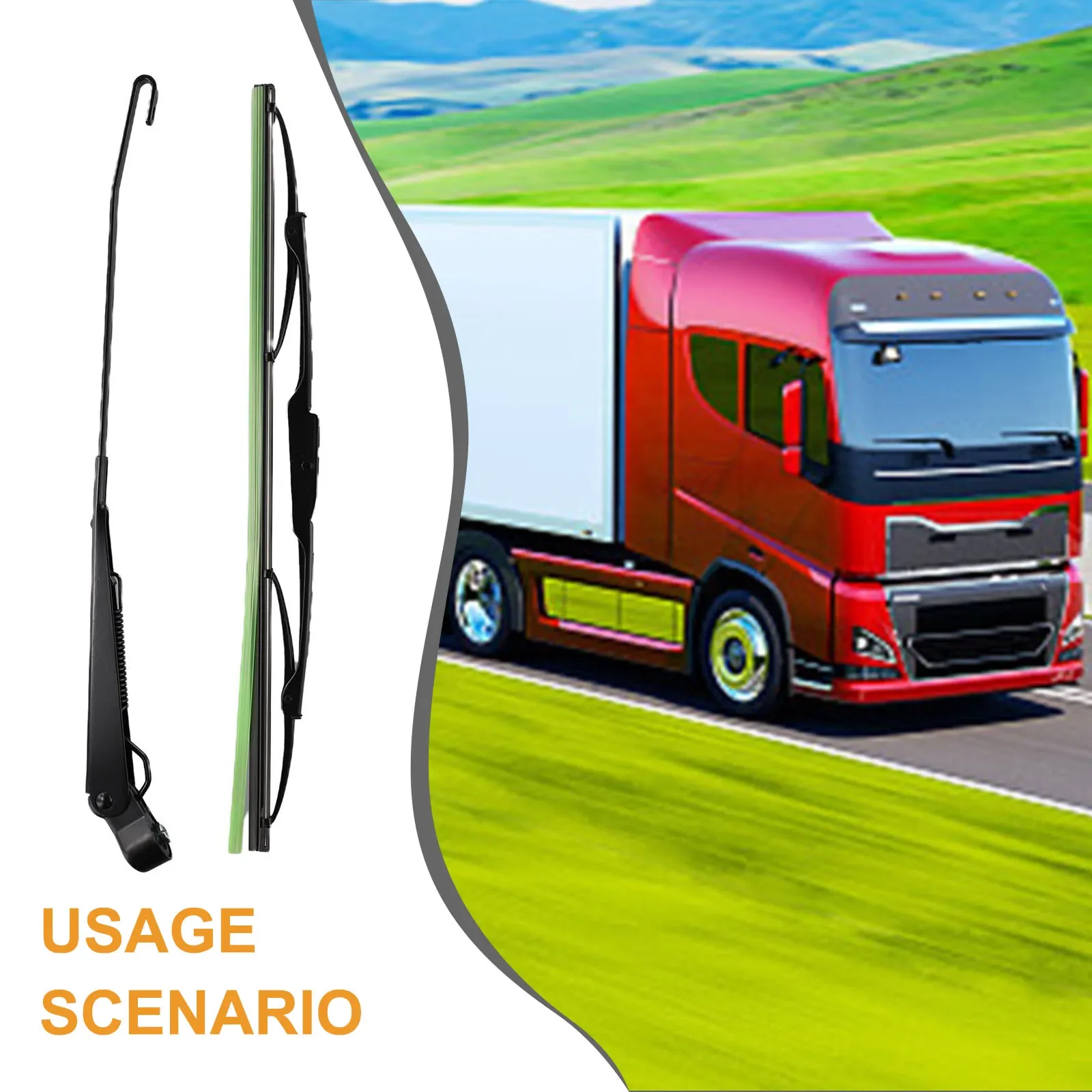 

Car Accessories Windscreen Wiper Kit Caravan 105 Wipe 400mm Blades 6 Mm Shaft With 400mm Wipers 12V Replacement