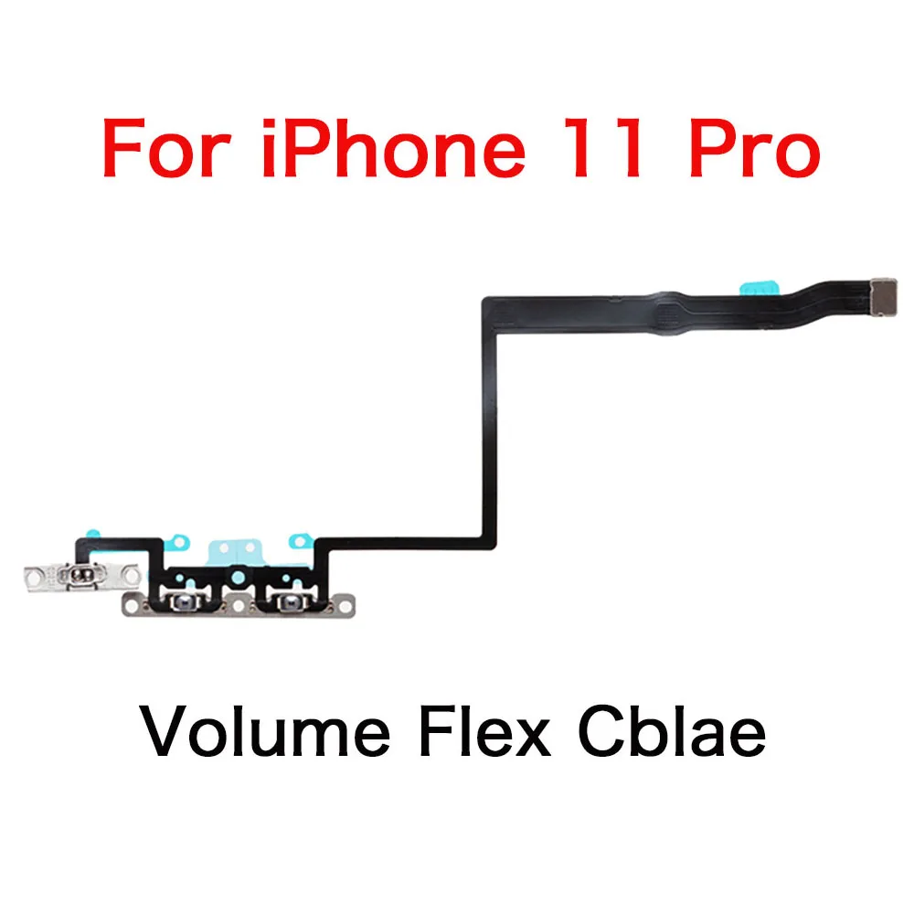 بديل لزر الطاقة والمستوى لهاتف iPhone 11 Pro Max مع كابل مرن بمفتاح صامت