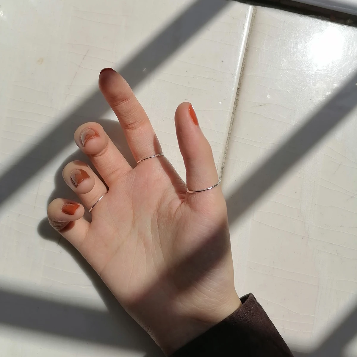 14 قطعة بسيطة للنساء والرجال مصنوعة من خليط معدني خفيف الوزن ومتين مجوهرات للحفلات والسفر حلقة معدنية للارتداء اليومي