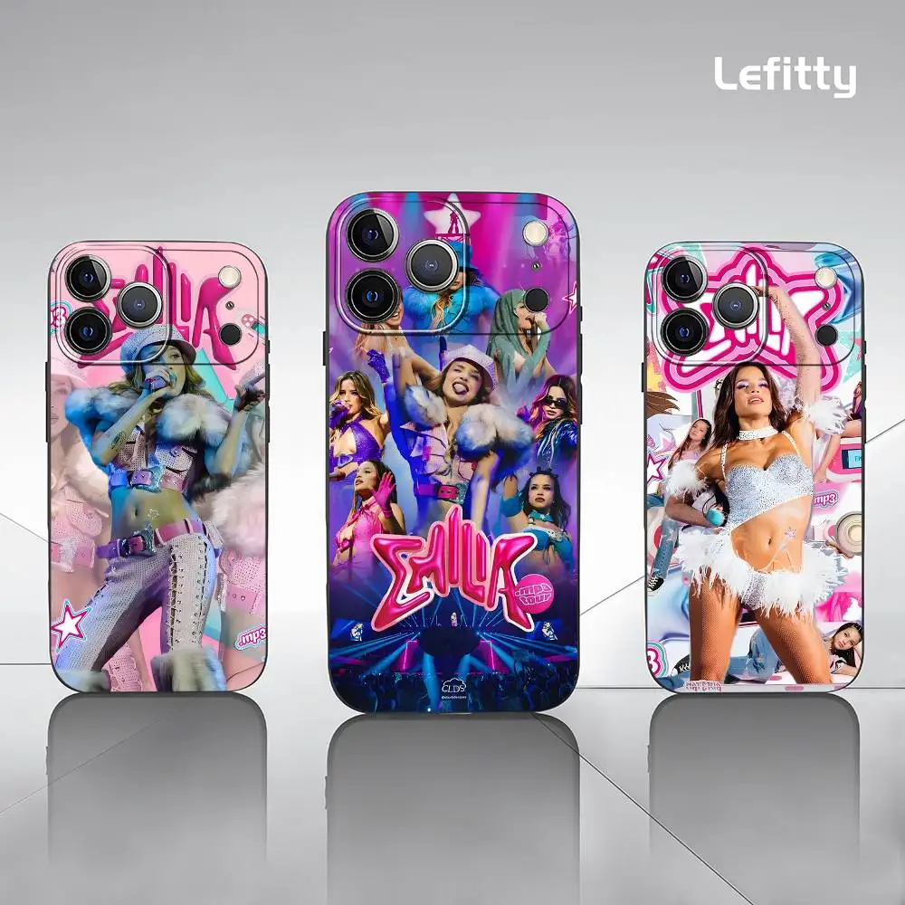 

Singer E-Emilia M-Mernes Phone Case For iPhone 16 15 14 13 Pro Max Plus Mini Frosted Soft Shell Funda Shockproof Cases