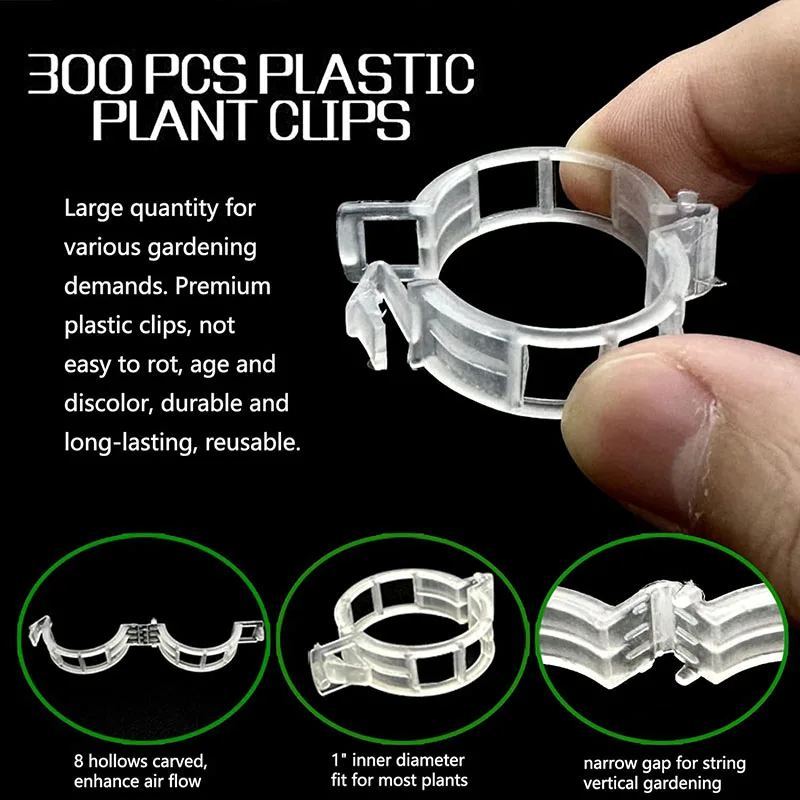 Tomato Plant Support Clamps, Plastic Lattice Clamps, Plant Support, Grape Tomato Vine, Vegetable Plant Garden, to Make