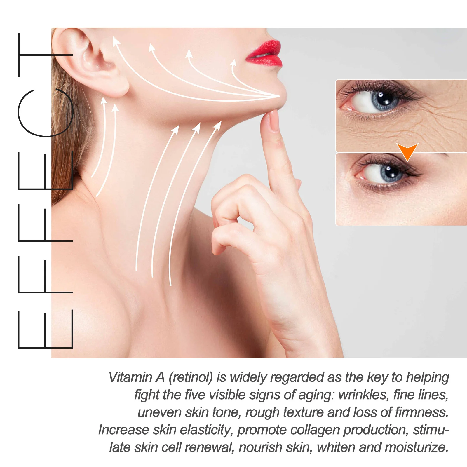 Retinol usuwa zmarszczki krem do twarzy wzmacniający ujędrnienie przeciwstarzeniowe zanika drobne linie nawilżające kosmetyk rozjaśniający cerę koreańskie kosmetyki