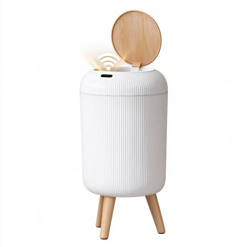 Smart trash can, induction home new living room with cover light kitchen high foot and high value