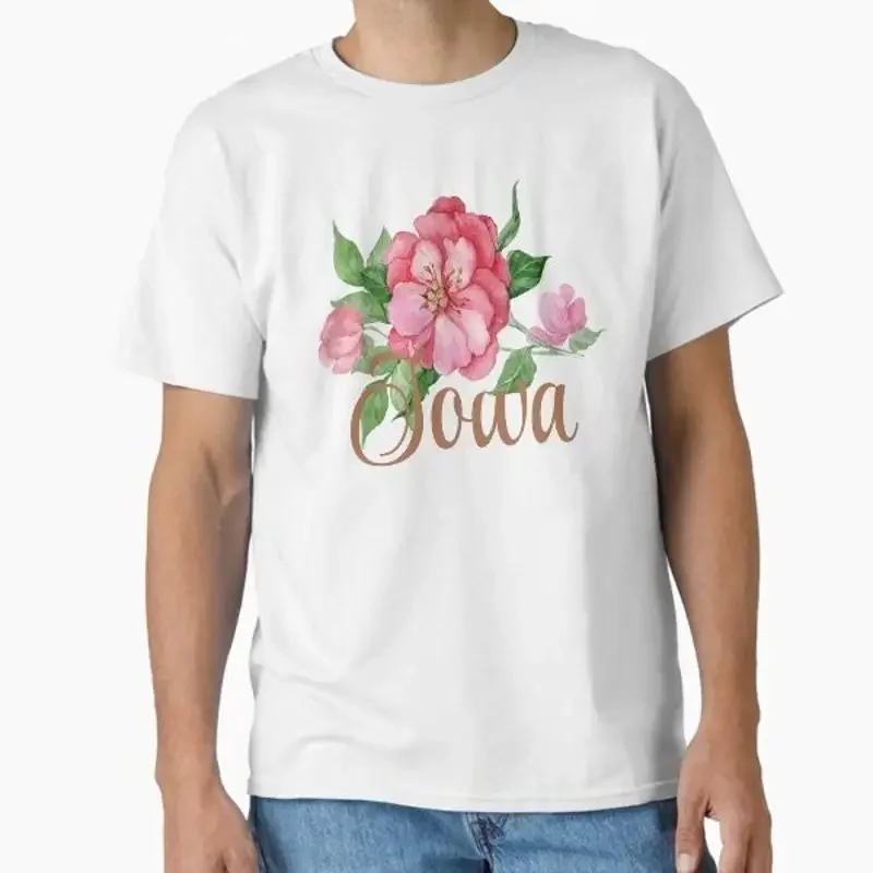 Iowa Wild Rose State Flower Classic T shirt S Made in US AUS Size 2XL