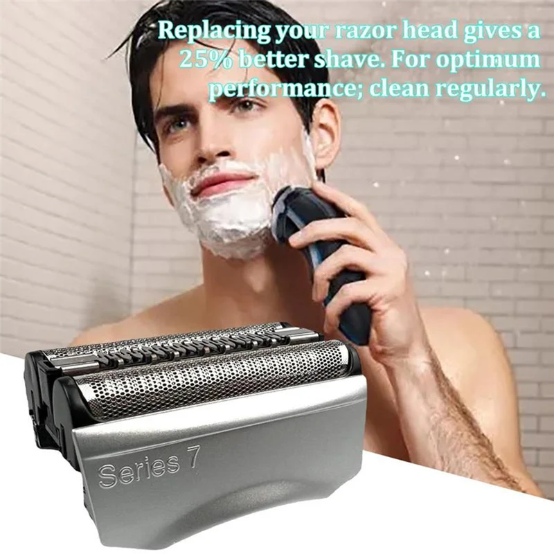 Fit For Braun Series 7 Electric Shaver 790Cc, 760Cc, 750Cc, 720, 799, 797, 797Cc, 789Cc Replacement Foil Head- 70S 70B