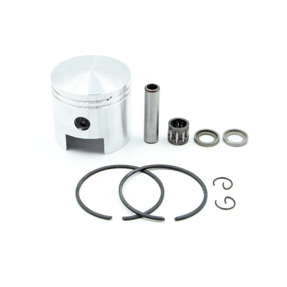 50mm Engine Piston With 10mm Wrist Pin Replacement Parts For 100cc Electric Bicycle E-Bike Scooter Motor Cylinder Repair Kit