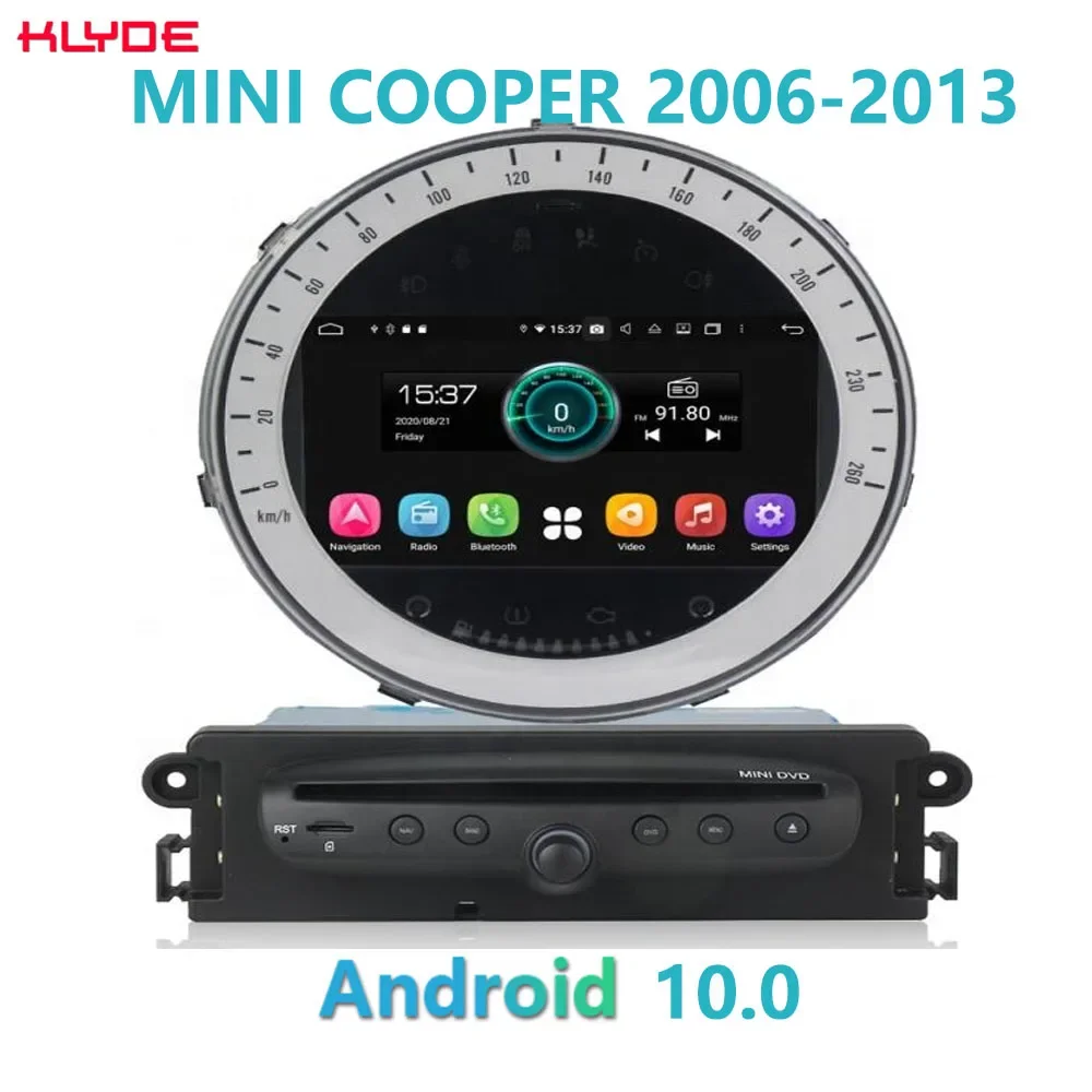 Hot Koop KD-7110 Klyde Android 10.0 PX5 Hot Verkoop 7 Inch Ingebouwde Dsp Autoradio Voor MINI COOPER 2006-2013