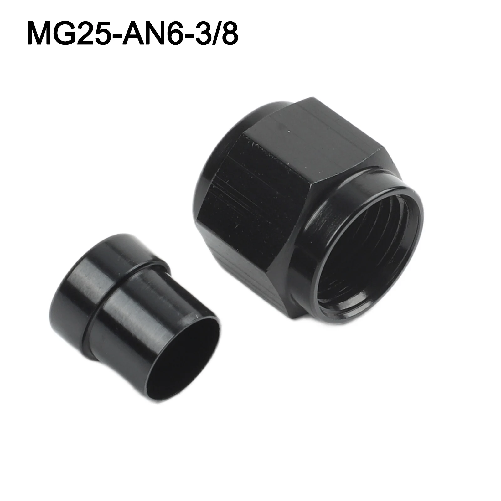 AN4 AN6 AN8 AN10 AN12 Aluminum Nut Sleeve Connector Tube Fitting Kit For Automotive Installation 37Degree Flare- For Secure Seal
