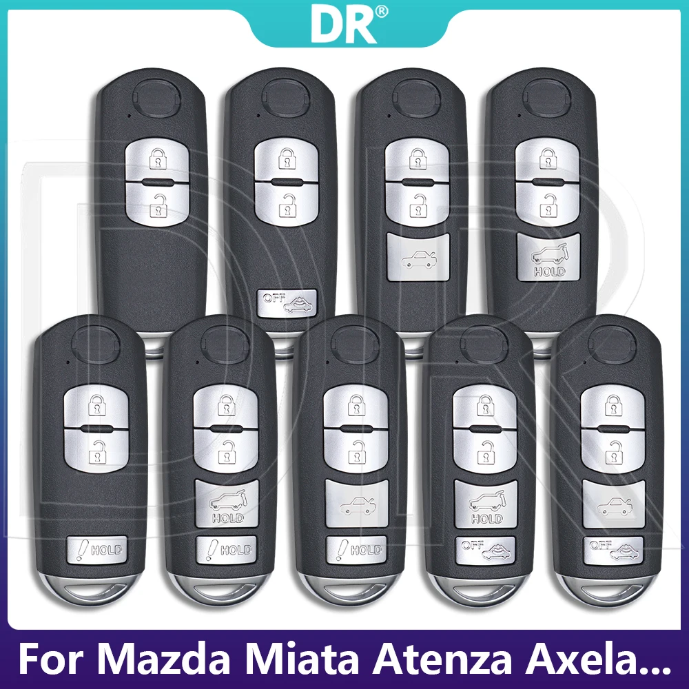 DR Car Key Replacement Housing Shell Case For Mazda CX3 CX5 CX-3 CX-4 CX-5 CX-7 CX-8 CX-9 2 3 5 6 MX-5 Miata Atenza Axela Demio