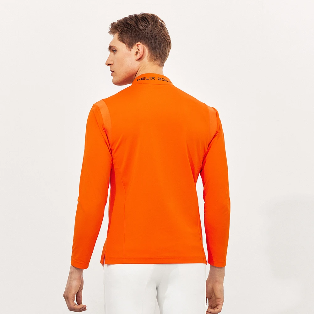 HELIX Men's Golf T-shirt Long Sleeve For Men Golf Clothing Men Golf Wear Men