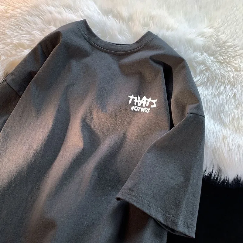 

Свободная футболка из чистого хлопка ort Sve ex Tag KUN Brand Summer Faionable круглый топ для мужчин и женщин