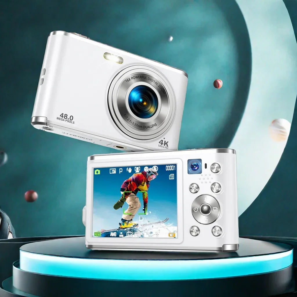 

Double Lens 2.8 Inch IPS Screen Digital Sports Camera 4K Hd Video Action Sport High Resolution Portable Mini Camera for Sporter