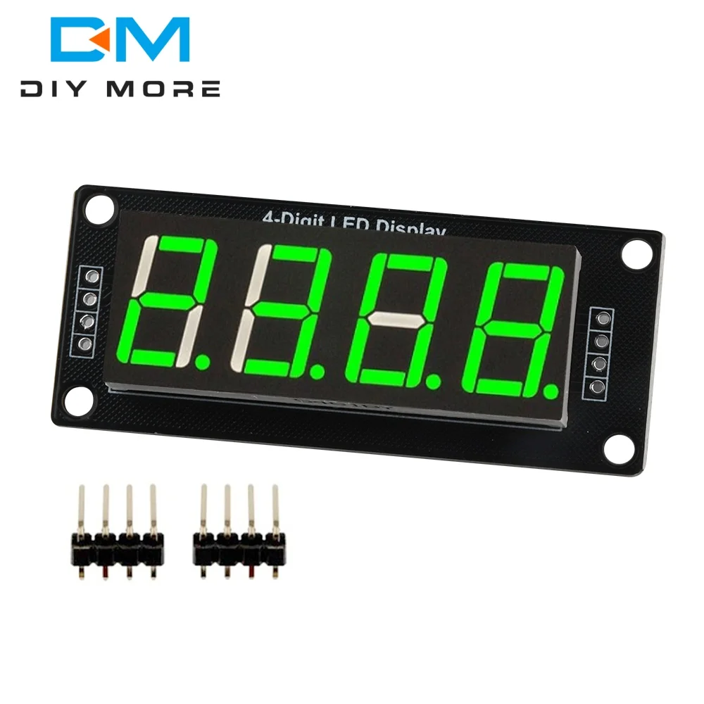 TM1637 0,56 inch 4-cijferige 7-segment LED digitale buisdisplaybesturingsmodule rood blauw groen geel wit voor Arduino