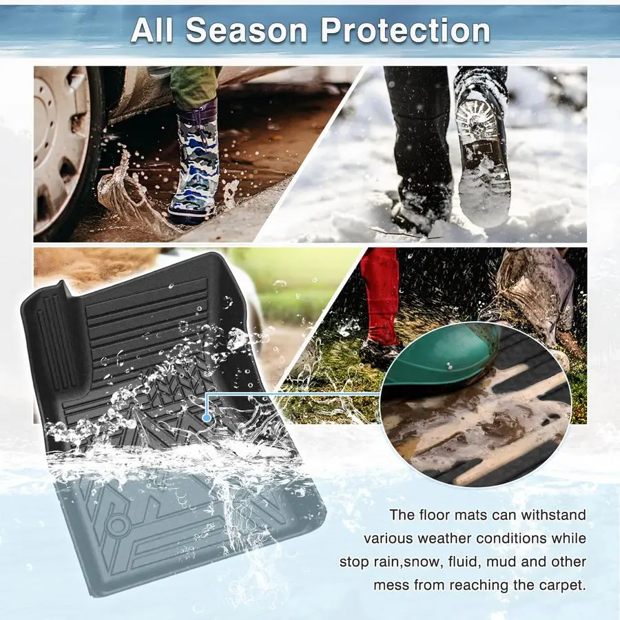 ل 2024 2025 2026 تشيفي تراكس أمبير بويك إنفيستا الحصير ، جميع الأحوال الجوية مخصص صالح المضادة للانزلاق 2 صف لشروليه تراكس LS 1RS LT 2 #6